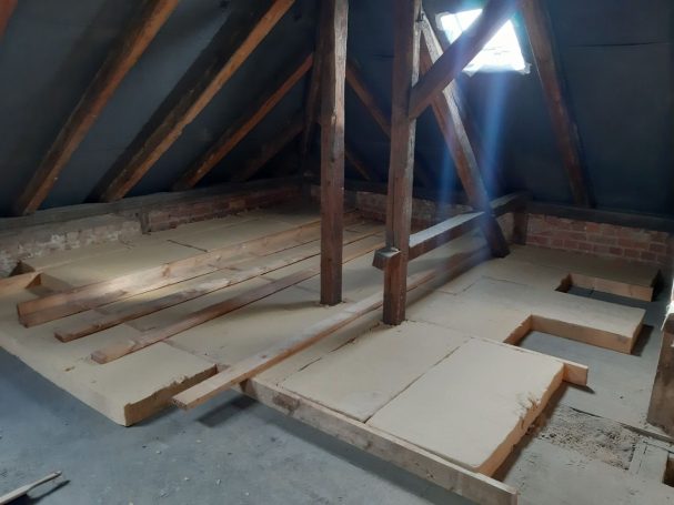 Dachbodendämmung MFH von 1903